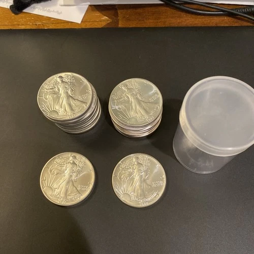 American Silver Eagle Roll of 20 coins - 1oz (1987-1990) Gem BU