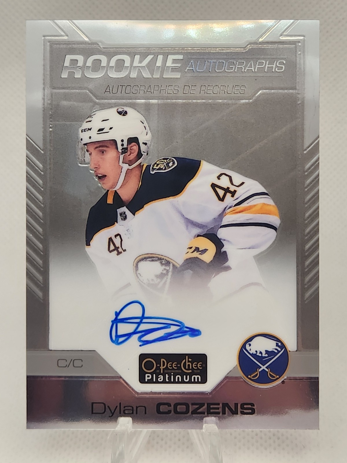 2020-21 OPC PLATINUM - DYLAN COZENS ROOKIE AUTO#R-DC ON CARD AUTOGRAPH RC