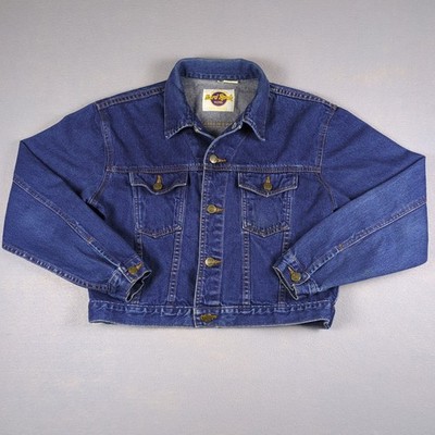 Vintage Hard Rock Jean Jacket Womens Medium Blue Denim Las Vegas Save the Planet