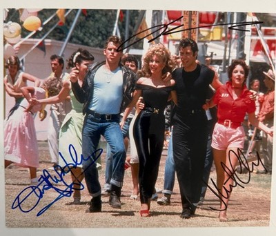 Grease - Authentic autographs Travolta, Newton-John, Channing