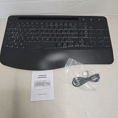 Wireless Keyboard Model KG811 Black Charging Cord New In Box