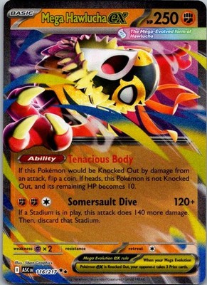 Mega Hawlucha ex Double Rare ME: Ascended Heroes 116/217 NM