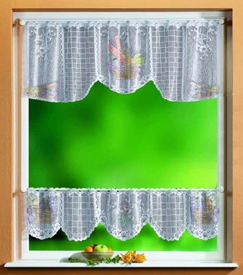 GARDINENBOX Juego de cortinas de cristal 2 piezas, 30/50x160, 33515