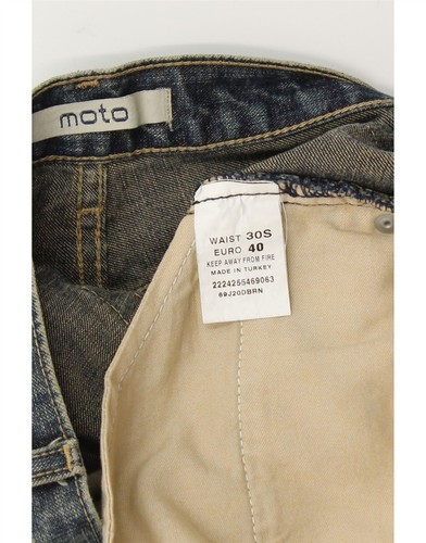 TOPSHOP Mens Bootcut Jeans W30 L30 Blue Cotton BX30 - 第 3/3 張圖片