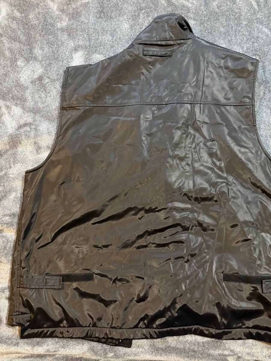Rustic River - Blac Polyurethane Mesh Lined - Full Zip Fishing Vest - Mens Sz XL View 3