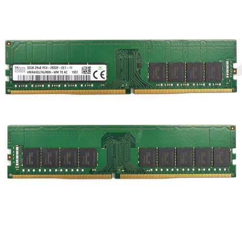 (Lot 2) SK Hynix 32GB PC4-2933Y-EE1-11 Server Memory ECC 2Rx8 HMAA4GU7AJR8N-WM - Picture 2 of 2