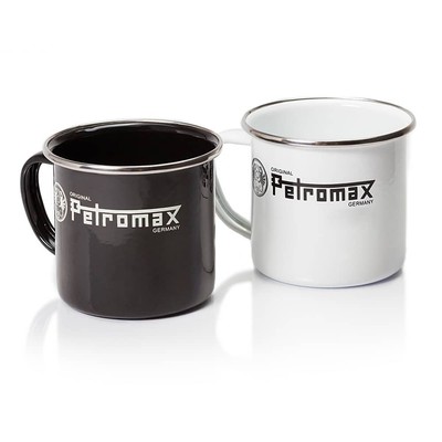 Petromax Steel and Enamel Mug, Lightweight Traditional Hot or Cold Drinking Cup