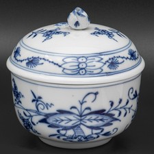 8 cm � - Meissen (1. Choice) Sugar Bowl Onion Pattern New Cutout 216