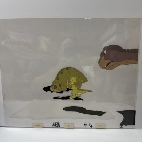 The Land Before Time 1988 Movie Art Animation Production Cel Littlefoot Spike