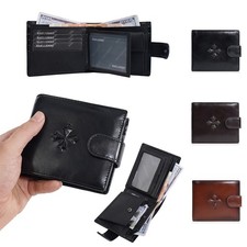 Fashion Men Short Wallet Leather Bifold ID Credit Card Holder Purse Handbag Gift