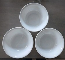 SET OF 3 - CORNING CORELLE - WINTER FROST WHITE - 18 OZ. SOUP CEREAL SALAD BOWLS