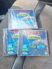 Sealed VERBATIM DataLifePlus CD-RW 2X/4X 650Mb Rewriteable Compact Disc Unopened