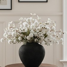 White Artificial Flowers Bulk for Vase That Look Real, White Flower Centerpie...