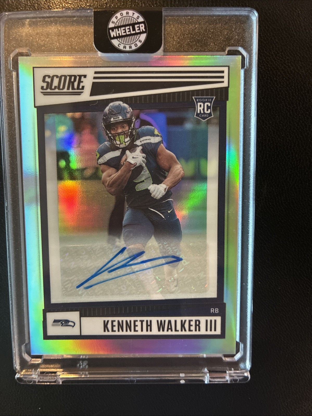 2022 Score Premium Rookies Kenneth Walker III #SP-329 Silver /75 Auto (RC)