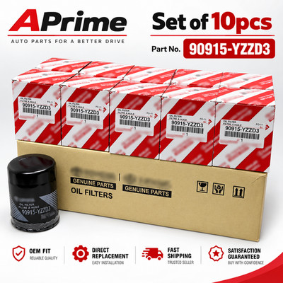 OIL FILTER SET OF 10pcs FAST&FREE SHIPPING 90915-YZZD3 FOR TOYOTA LEXUS