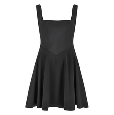 Odd Muse Womens Ultimate Muse Mini Dress Black Square Neck Basque BNWT Size L