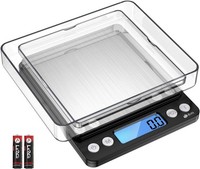 KüChenwaage Digital 3Kg Hohe PräZision 0,1G Edelstahl Lcd-Display Mit