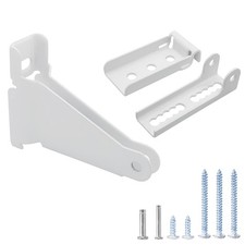 Reinforced Storm Door Closer Bracket Kit, Heavy-Duty Screen White 