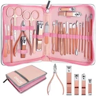 26 Pcs Manicure Pedicure Tools Kit Stainless Steel Nail Clippers Set