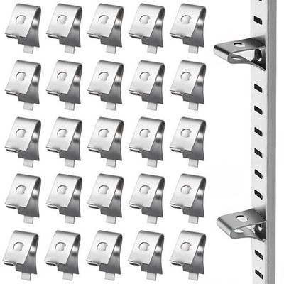 50 Pcs Book Shelf Pegs for Wood Shelving Metal Clips Accessories Wire