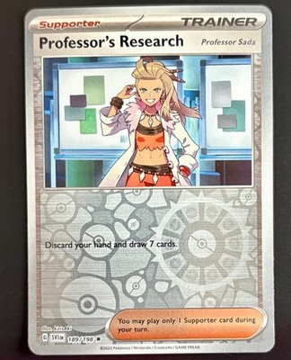 Pokemon - Professor's Research - Reverse Holo SV01 189/198 NM
