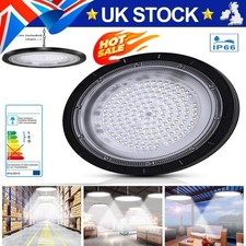 LED High Bay Light 200W Low Bay UFO Warehouse Industrial Garage Lights UK