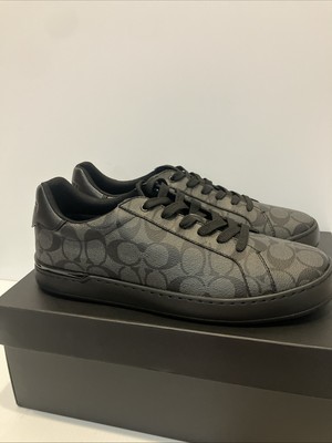 Authentic 12-m Coach Men's Clip Low Top Sneaker Charcoal Authentic 12-m Coach Men's Clip Low Top Sneaker Charcoal