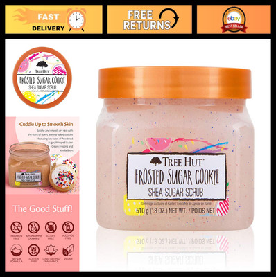 Frosted Sugar Cookie Exfoliating Shea Sugar Scrub | Vegan, Paraben-Free, 18 fl o