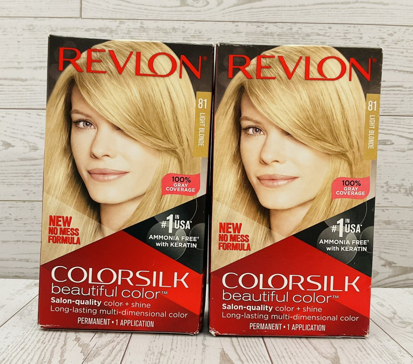 Silk Permanent Hair Color 3d Dye #81 Light Blonde (2 Pack)