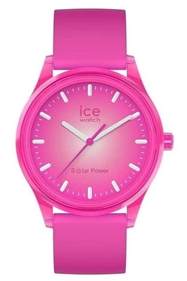 Ice-Watch ICE 017772 solar power Indian Summer Medium Damenuhr Silikon pink Neu - Bild 1 von 3