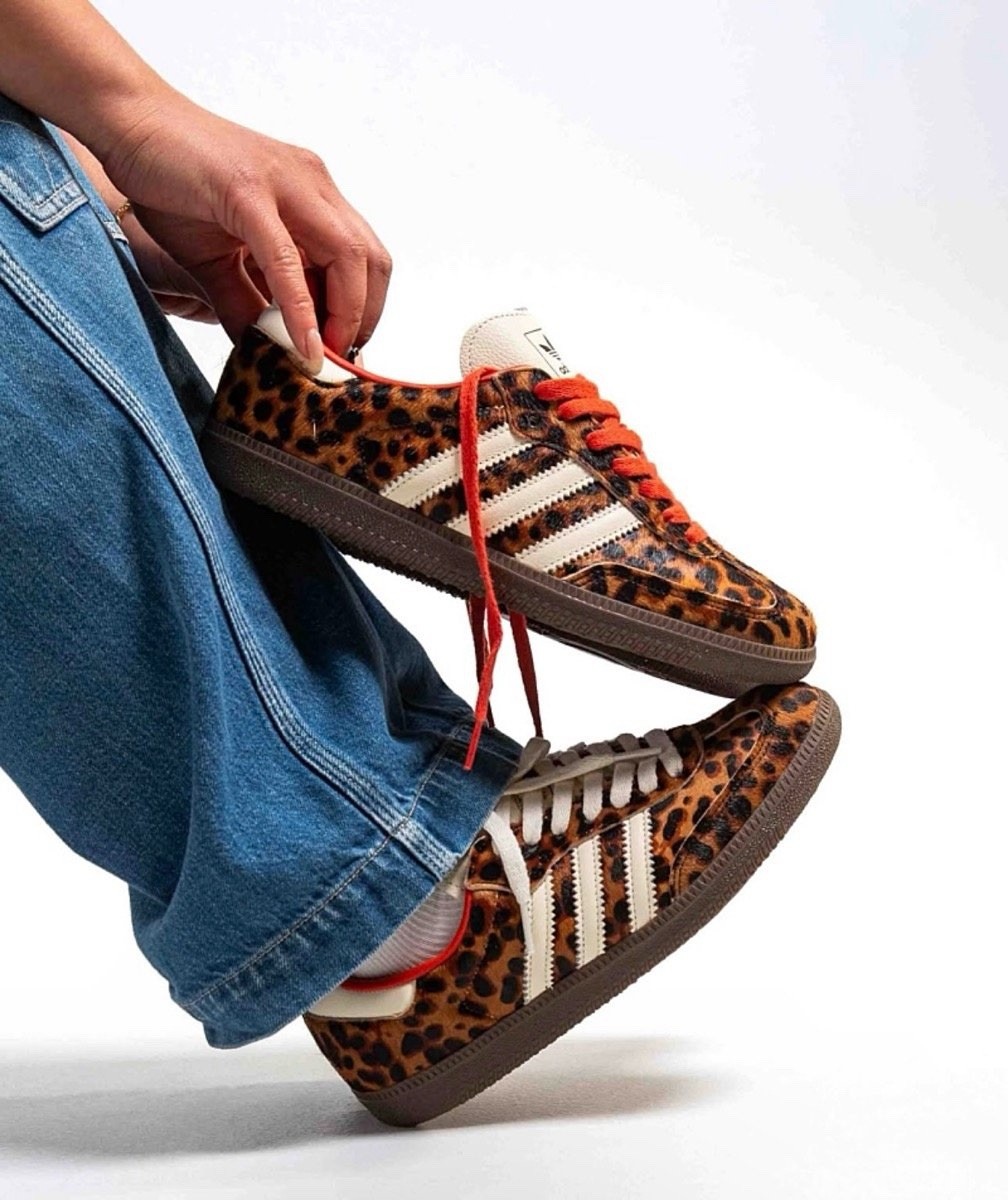 adidas Samba OG Preloved Red Leopard Print JI2734 Women's