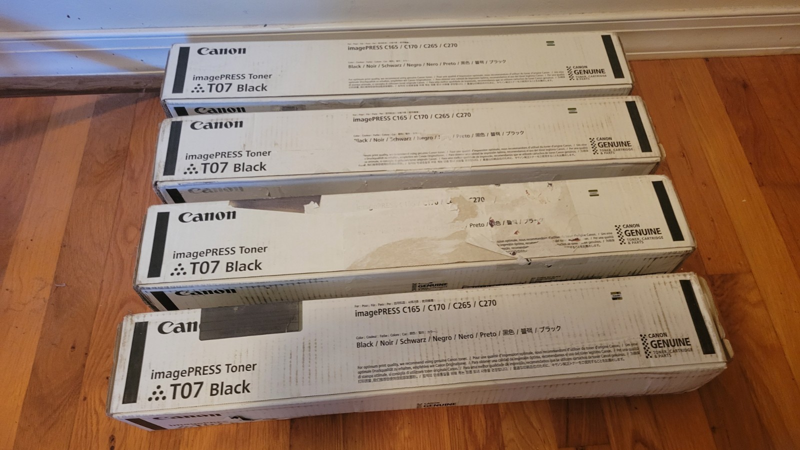 Canon OEM T07 Black Toner Cartridges (4)