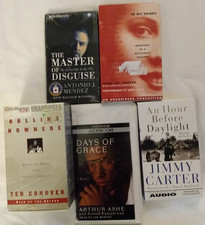 6 Audiobook Mendez CIA Disguise Holocaust Conover Hoboes Arthur Ashe Bio Carter