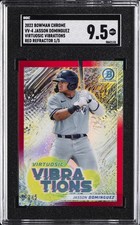 2022 BOWMAN CHROME VIRTUOSIC VIBRATIONS #VV4 JASSON DOMINGUEZ #/5 SGC 9.5