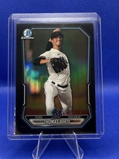 2025 Bowman - Chrome Prospects Thomas White #BCP-69 Black Refractor /10 (RC)