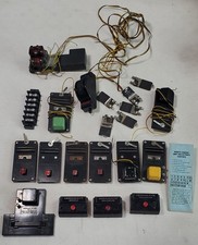 Large Lot of Misc. American Flyer Parts -- Uncouplers, Buttons, Whistle, Etc.