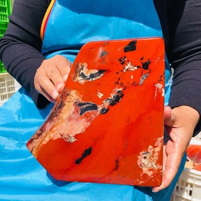 14.74 LB Natural Red Jasper Polished Freeform Crystal Healing Home Decor 4393