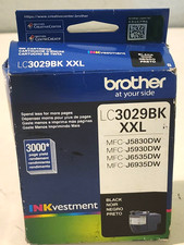 Brother LC3029BK XXL Black Extra High Yield Ink Cartridge New Sealed Box EXP2024
