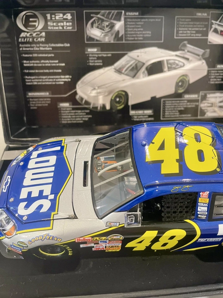 Jimmie Johnson ELITE RCCA #48 Lowe’s Impala 2007 Nextel Cup Champ 1:24 Diecast - Image 2 of 4