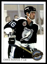1992-93 O-Pee-Chee Premier #123 Chris Kontos Tampa Bay Lightning Rookie Card