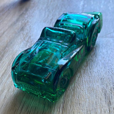 Avon Wild Country Truck-Shaped Green Molded Glass Bottle w/ Screw Cap