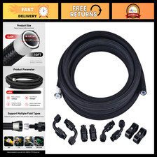 6an Ptfe Fuel Line Kit - An6 E85 Compatible Hose 10ft Black - High-performance F 6an Ptfe Fuel Line Kit - An6 E85 Compatible Hose 10ft Black - High-performance F