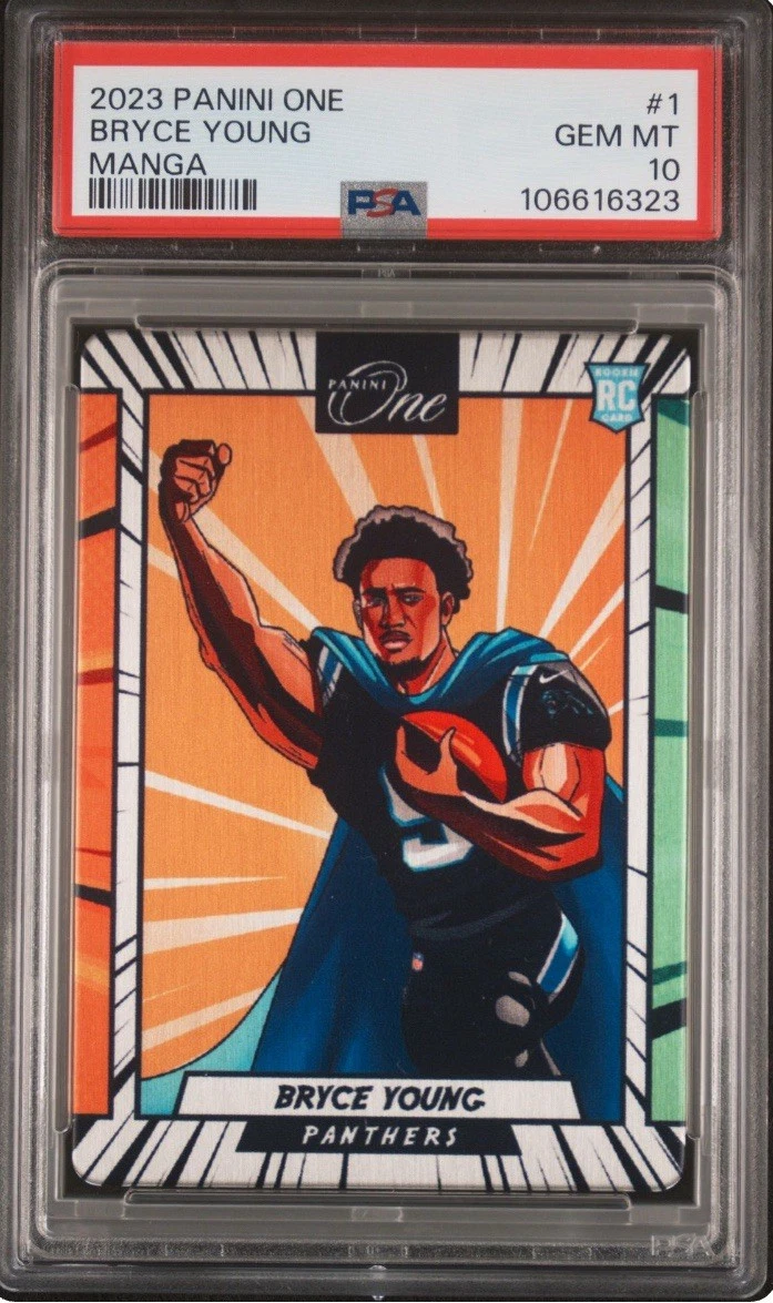 Bryce Young Panini One Color Manga #1 Base