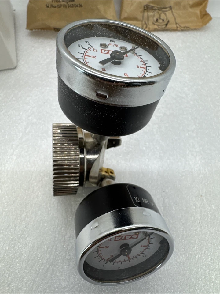 Sata 64626 Spray Gun, Air Test Cap With Dual Gauges Unused 1,0 - 1.5 NR95 German - Image 2 of 4