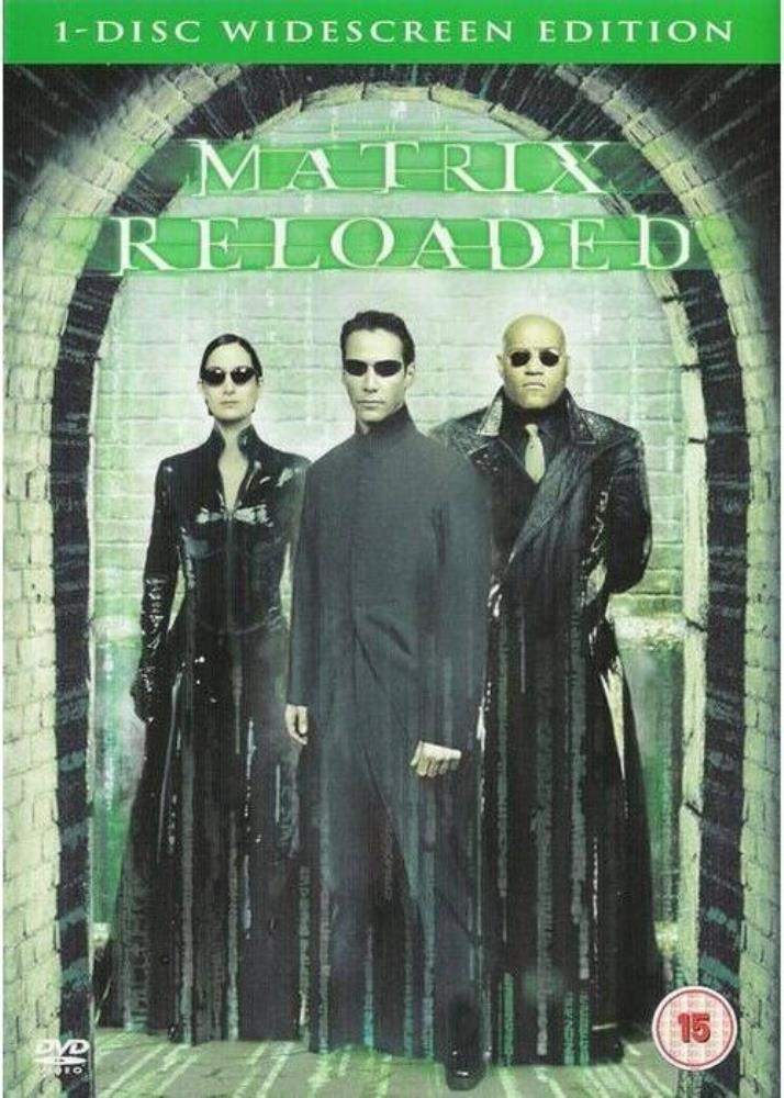 Matrix Reloaded DVD (2003) Keanu Reeves FREE SHIPPING