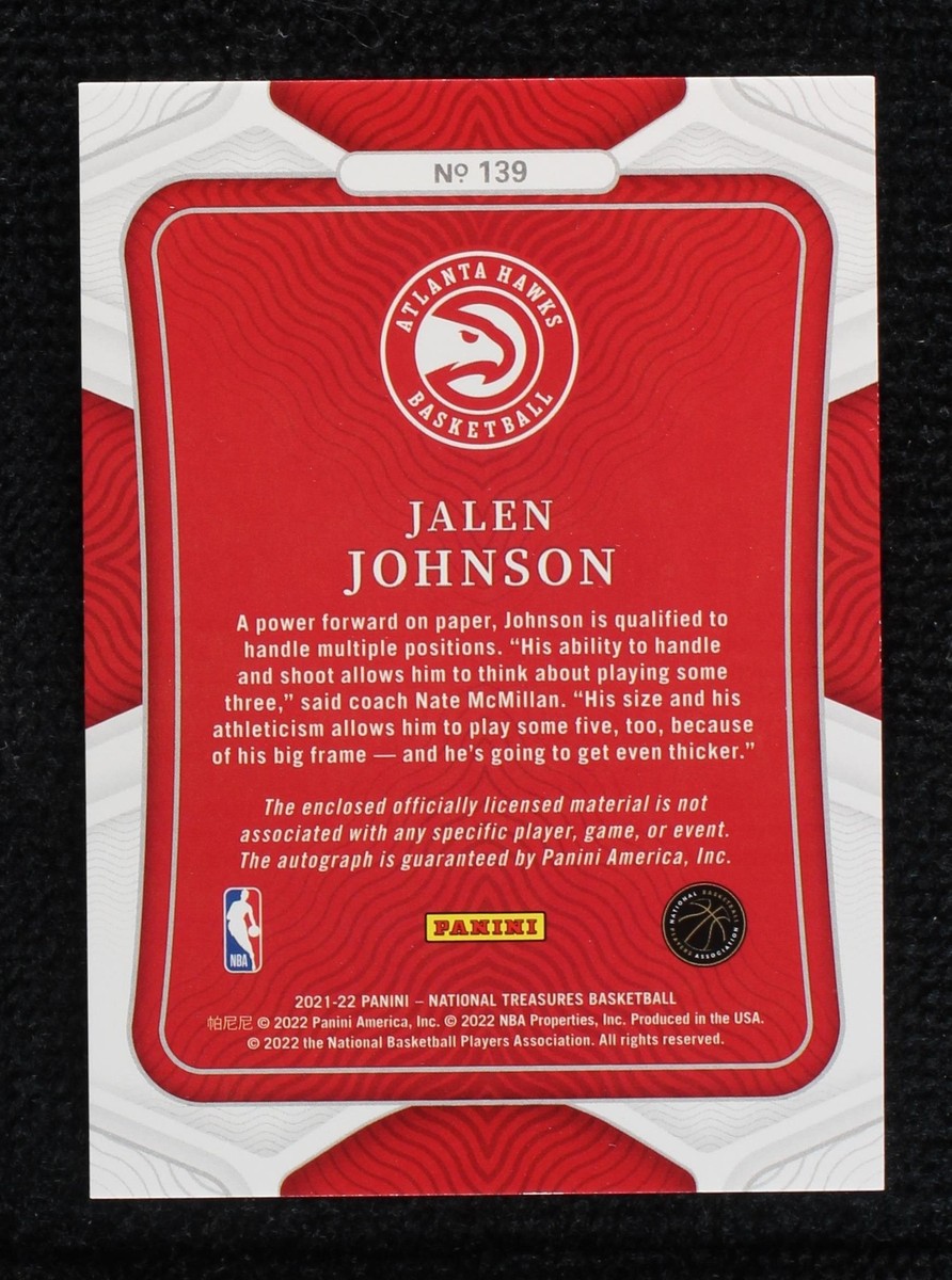 2021-22 Panini National Treasures - Jalen Johnson #139 for sale | eBay