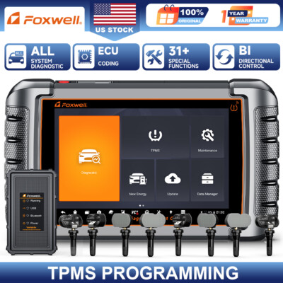 FOXWELL Bidirectional Car OBD2 Scanner Diagnostic ECU Coding TPMS Programming