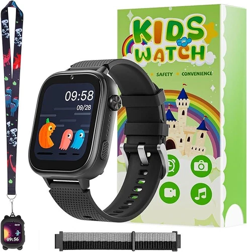 Kinder 4G Smartwatch mit Armbanduhr Phone Call GPS Ortungs Tracker SOS Kamera - Bild 2 von 42