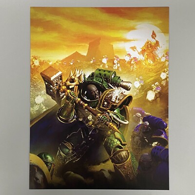 VULKAN SALAMANDERS BORN OF FLAME HORUS HERESY ART POSTER WARHAMMER