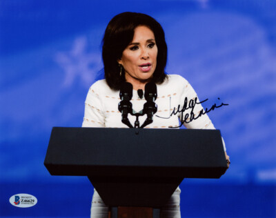 JUDGE JEANINE PIRRO SIGNED 8x10 PHOTO JUSTICE WITH JEANINE FOX NEWS